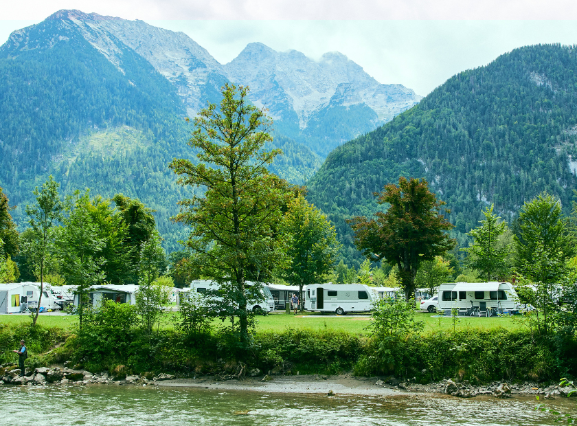 RV campground in Germany